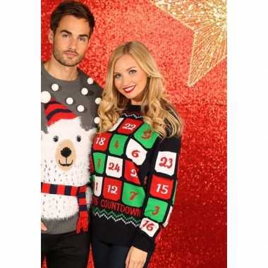 Dames kersttrui adventskalender 3d