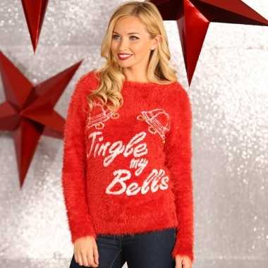 Rode dames kersttrui jingle my bells