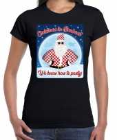 Fout kerst shirt christmas in brabant zwart voor dames
