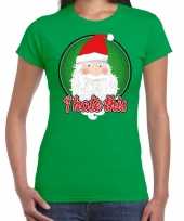 Fout kerst shirt i hate this groen voor dames